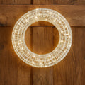 Galaxy Hanging Wreath with 300 Warm White LEDs (25cm) - SILVER