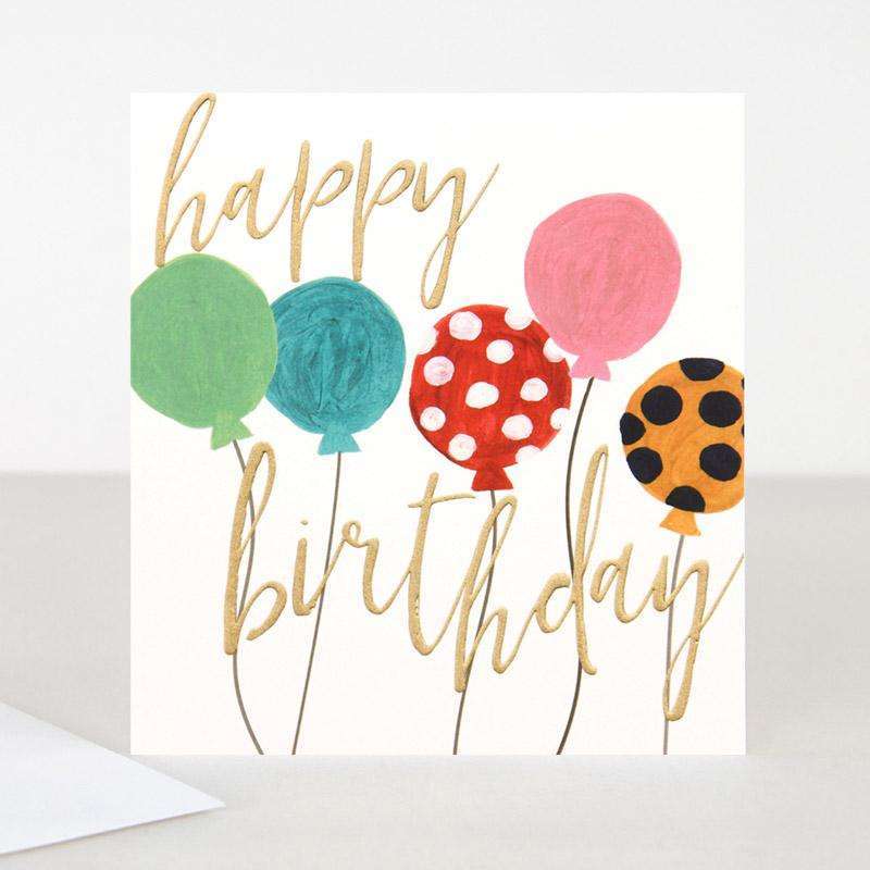 Balloons Happy Birthday Card - Duck Barn Interiors