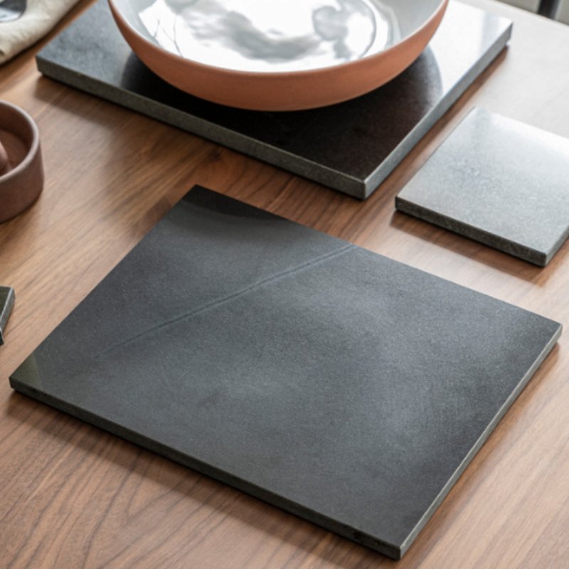 Black Marble Rectangle Placemats (Set of 2) - Duck Barn Interiors