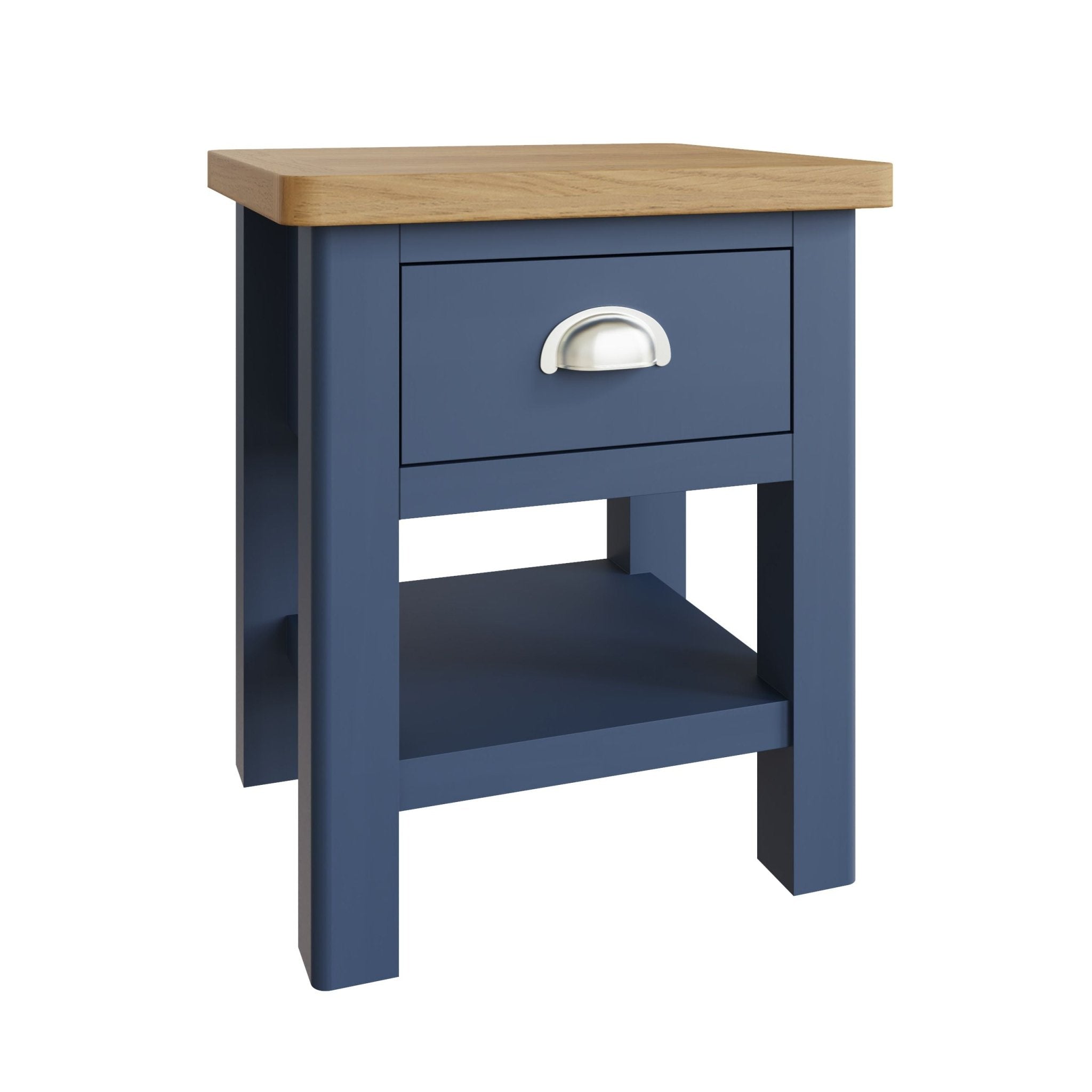 Bluebell Wood Painted 1 Drawer Side Table - Duck Barn Interiors