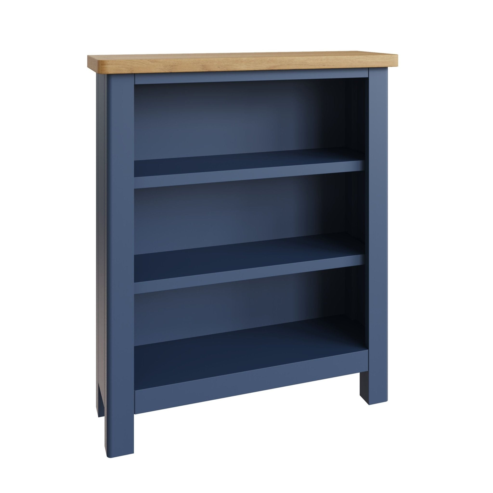 Bluebell Wood Painted Small Wide Bookcase - Duck Barn Interiors