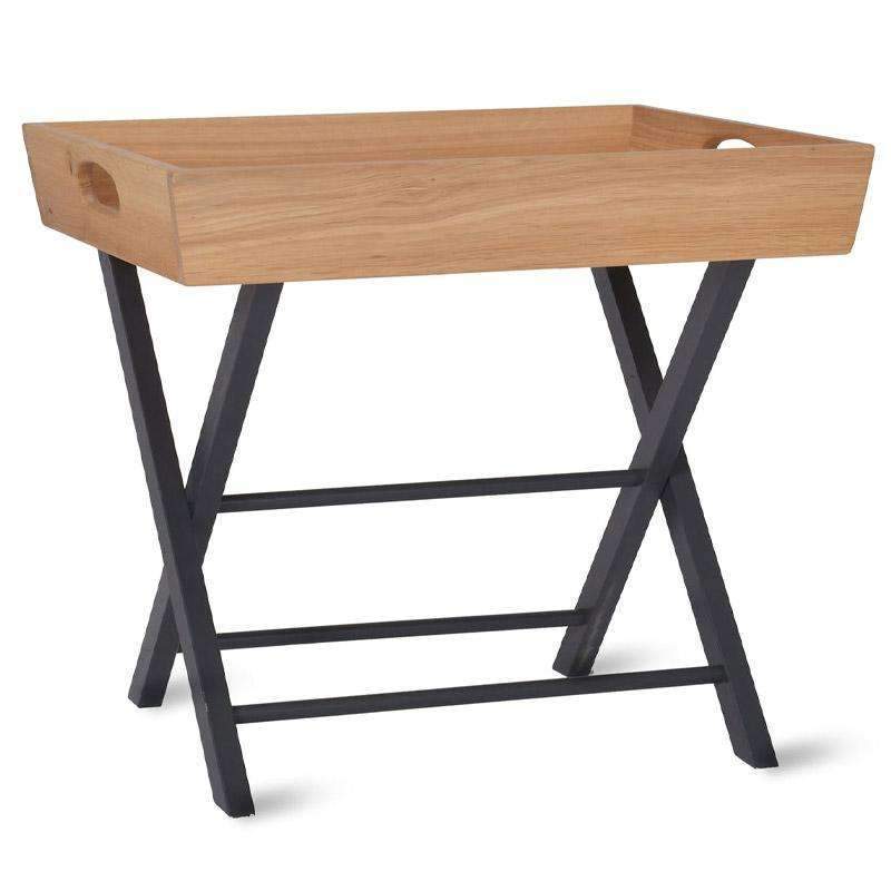 Butlers Side Table in Carbon - Oak - Duck Barn Interiors