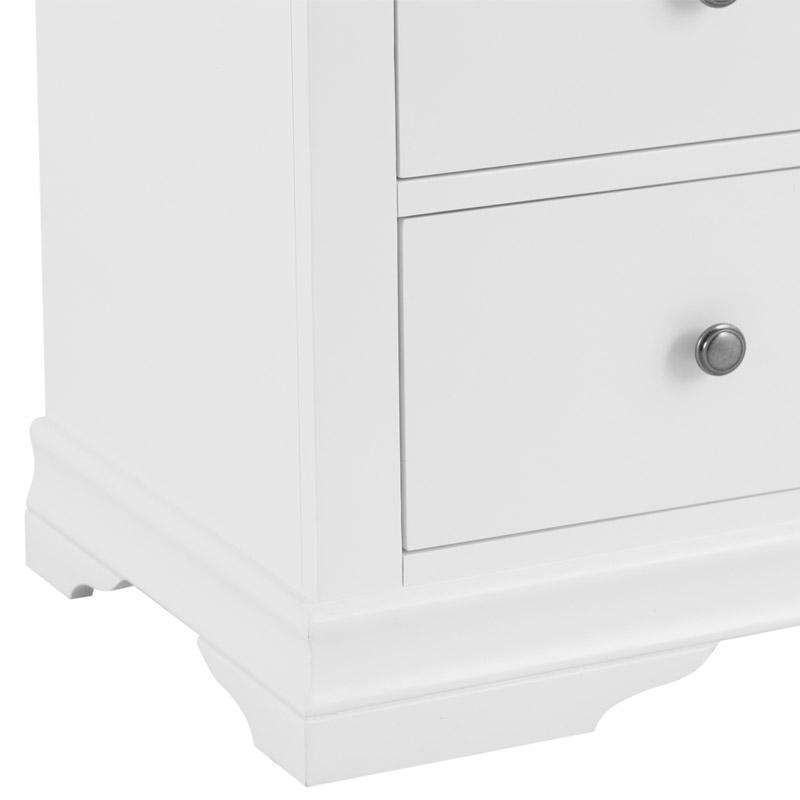 Coastal Chalk White 2 Over 3 Chest of Drawers - Duck Barn Interiors