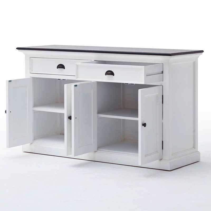 Halifax Contrast White Painted Large Buffet Sideboard - Duck Barn Interiors