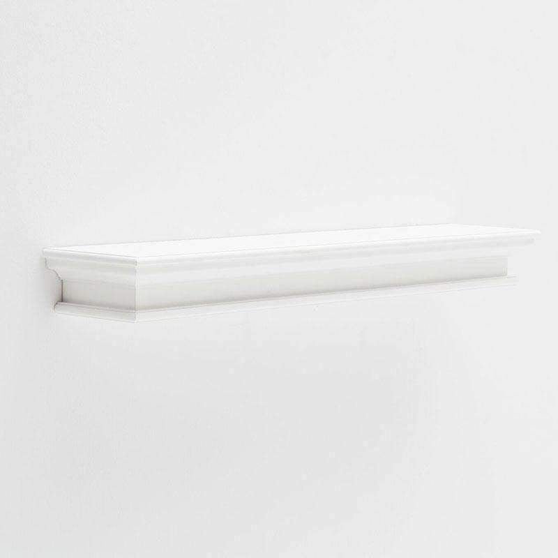Halifax White Painted Floating Wall Shelf - Extra Large - Duck Barn Interiors