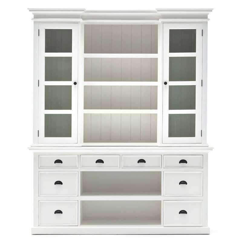 Halifax White Painted Library Hutch Unit - Duck Barn Interiors
