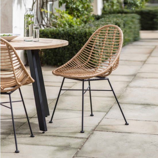 Hampstead Natural Scoop Chairs - Set of 2 - Duck Barn Interiors