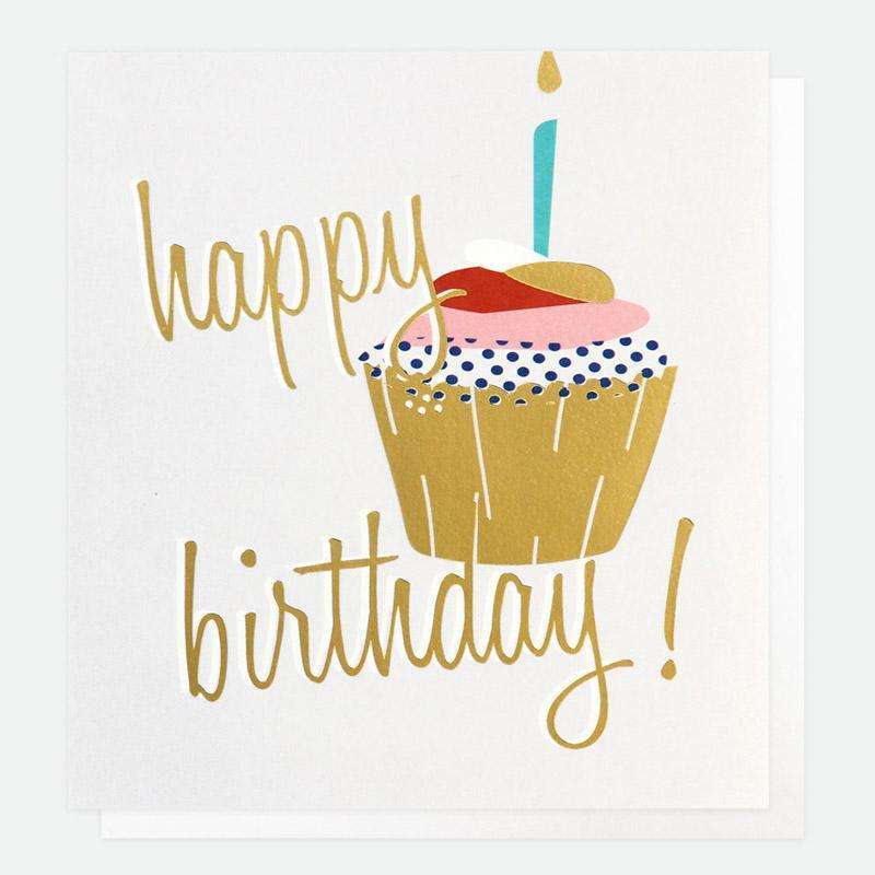 Happy Birthday Cupcake Card - Duck Barn Interiors