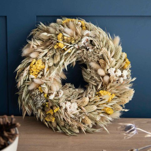 Hayfield Natural Dried Wreath - Duck Barn Interiors