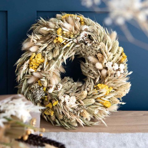 Hayfield Natural Dried Wreath - Duck Barn Interiors