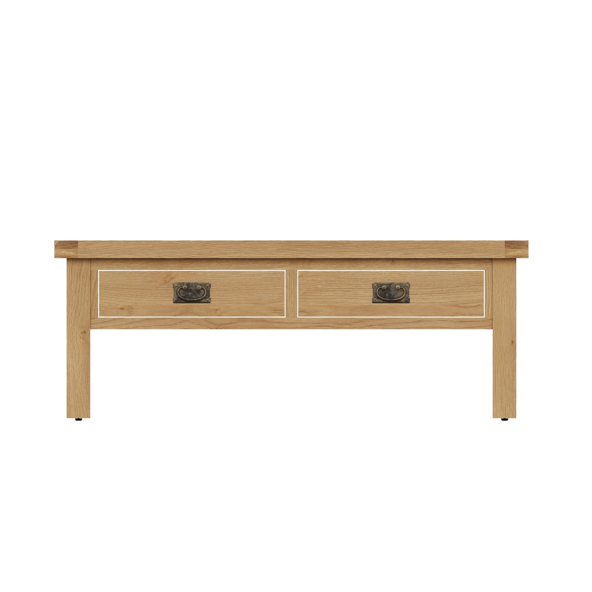 Kirdford Oak Coffee Table with 2 Drawers - Duck Barn Interiors