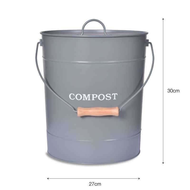 Large Compost Bin - Charcoal Grey - Duck Barn Interiors