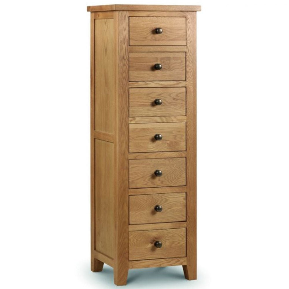 Marlborough Oak Drawer Tallboy Chest of Drawers – Duck Barn
