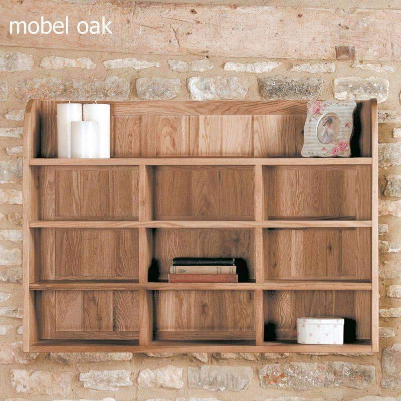 Mobel Oak Wall Storage Shelving Rack - Duck Barn Interiors