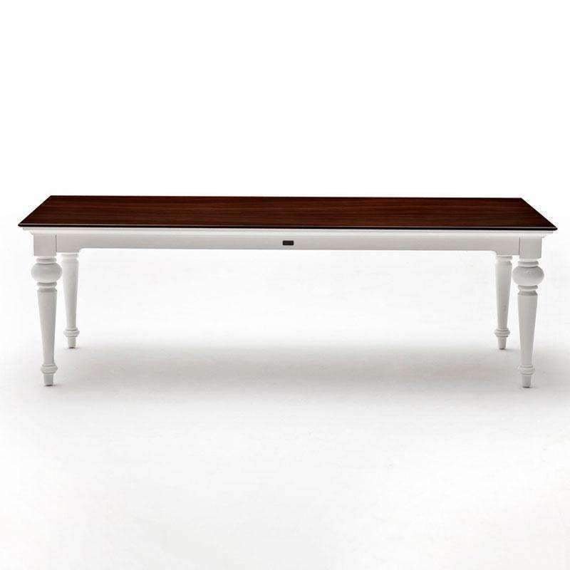 Provence Accent White Painted Rectangular Dining Table 240cm - Duck Barn Interiors