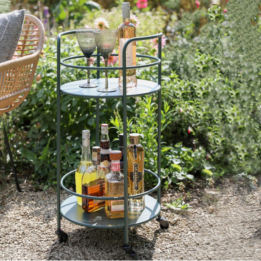 Round Drinks Trolley - 2 Colours - Duck Barn Interiors