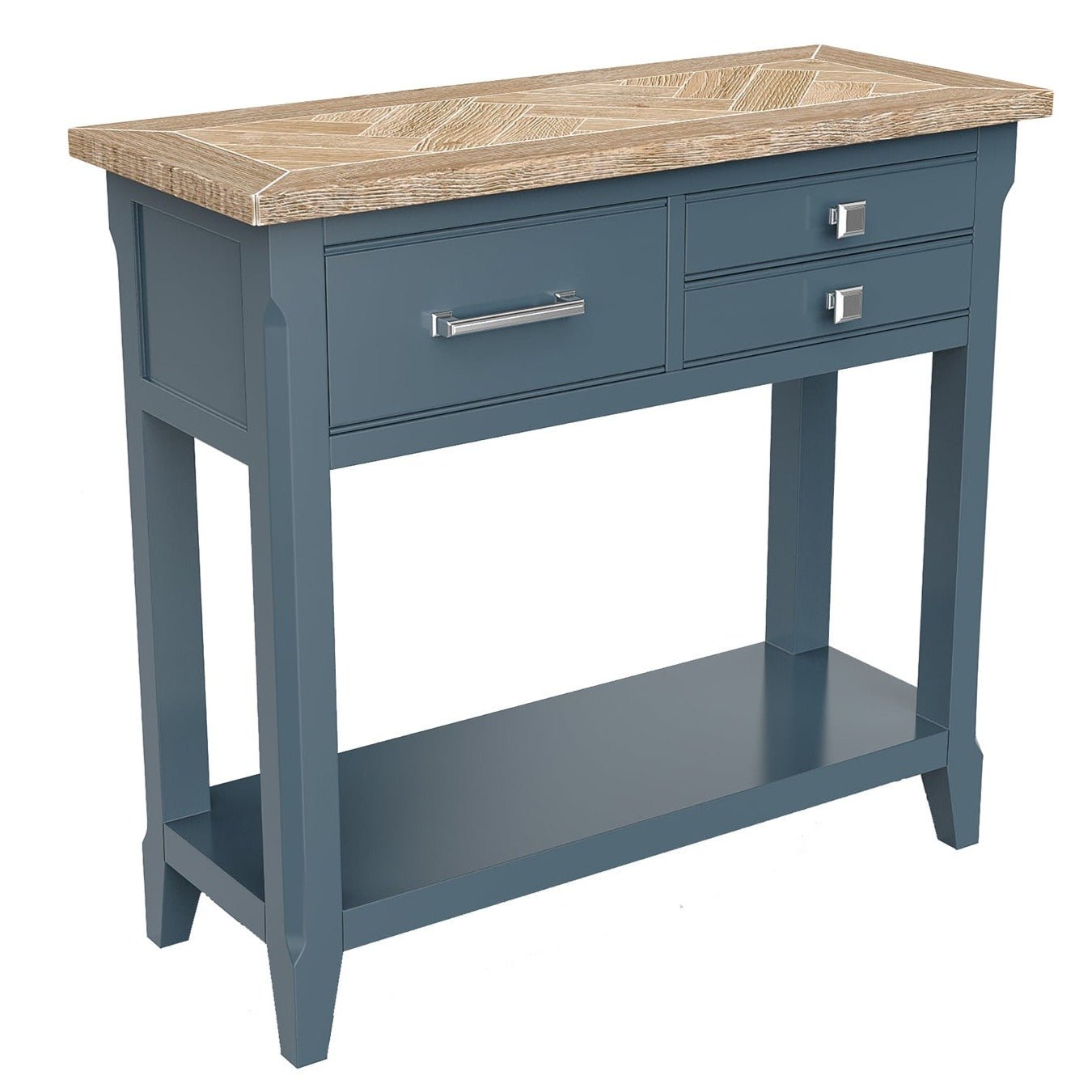 Signature Blue - Reclaimed Small Console Table - Duck Barn Interiors