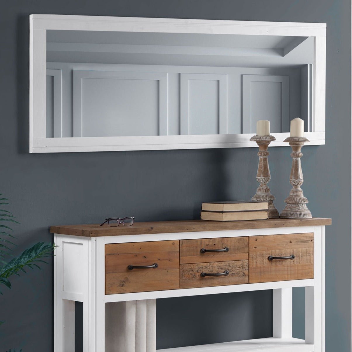 Splash Of White Extra Long Wall Mirror Duck Barn Interiors splash-of-white-extra-long-wall-mirror-duck-barn-interiors