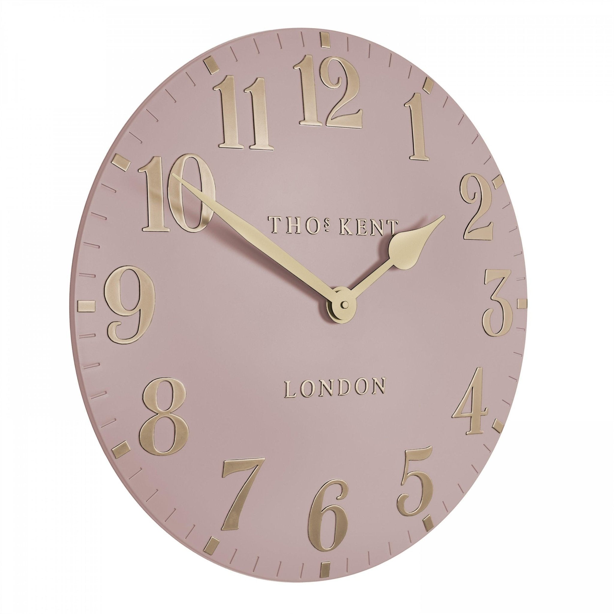 Thomas Kent Arabic Wall Clock - Blush Pink (50cm/20") - Duck Barn Interiors