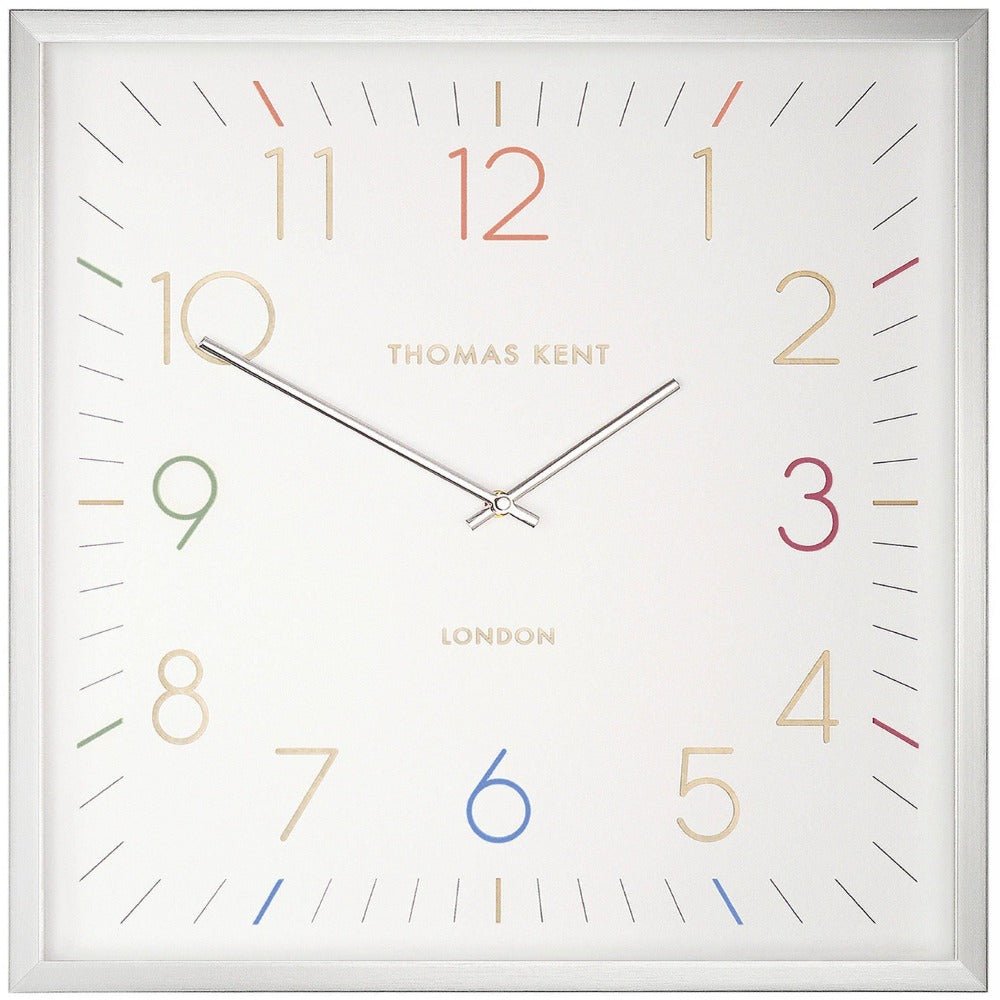 Thomas Kent Editor Square Wall Clock (50cm/20") - Duck Barn Interiors