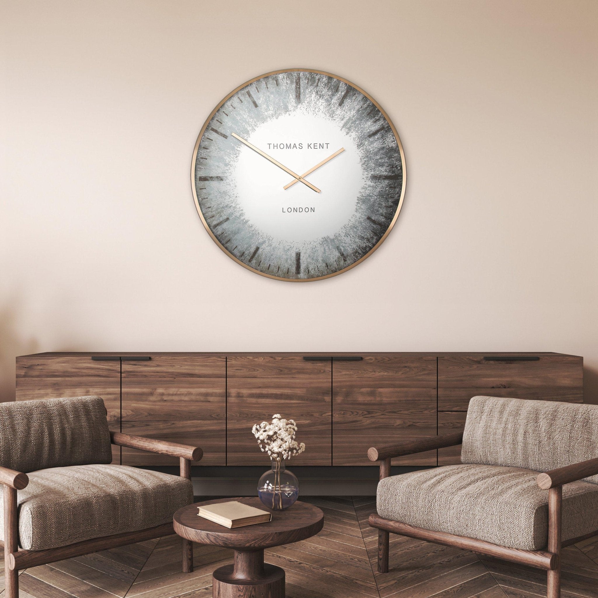 Thomas Kent Murano Grand Wall Clock (80cm/31") - Duck Barn Interiors