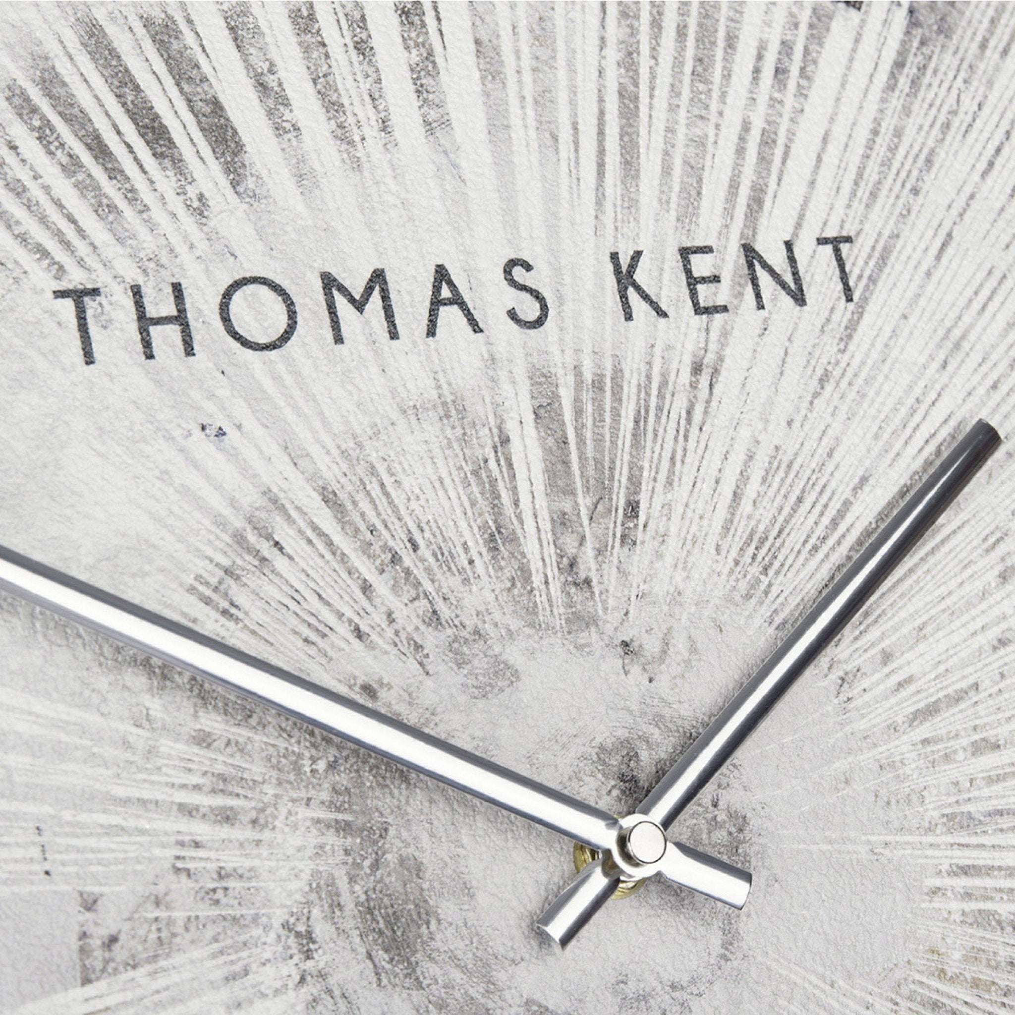 Thomas Kent Starburst Wall Clock (50cm/20") - Silver - Duck Barn Interiors