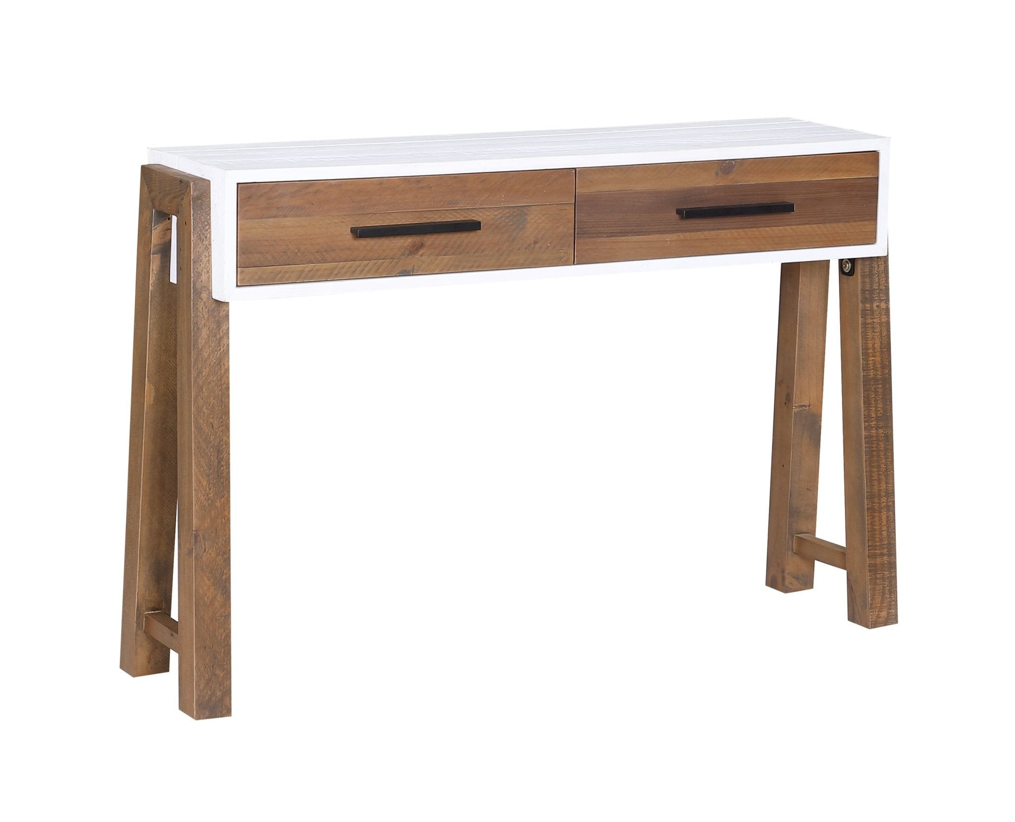 Trinity Reclaimed Wood Console Table Open - Duck Barn Interiors