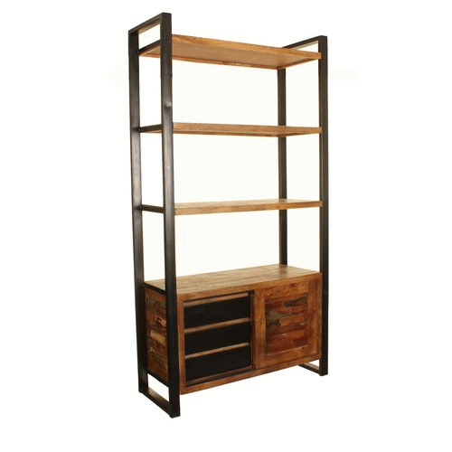 Urban Chic Large Bookcase with Storage - Duck Barn Interiors