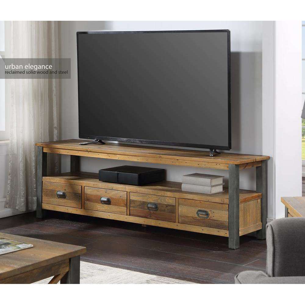 Urban Elegance - Reclaimed Extra Large Widescreen TV unit - Duck Barn Interiors