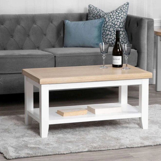 Windsor White Small Coffee Table - Duck Barn Interiors
