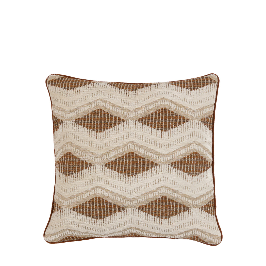 Alto Jacquard Cushion - Rust