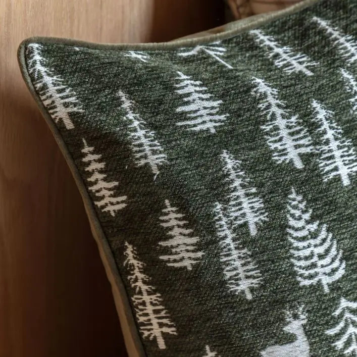 Woodland Stag Chenille Cushion