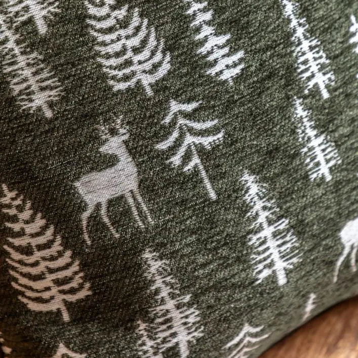 Woodland Stag Chenille Cushion