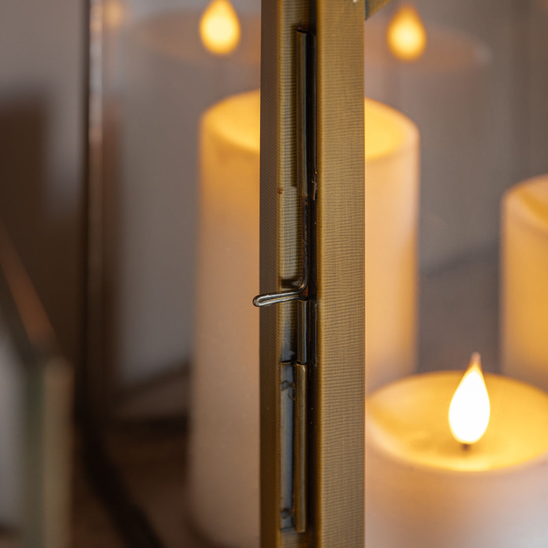 Metal Lantern - Gold Large