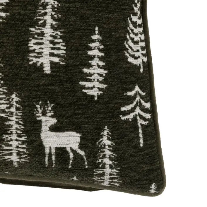 Woodland Stag Chenille Cushion