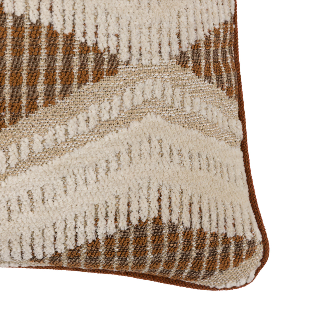 Alto Jacquard Cushion - Rust