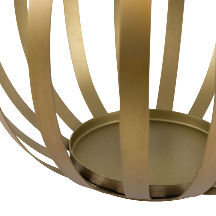 Metal Bulb Lantern - Gold Large
