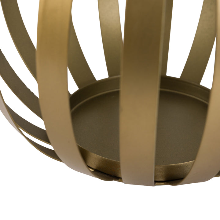 Metal Bulb Lantern - Gold Small