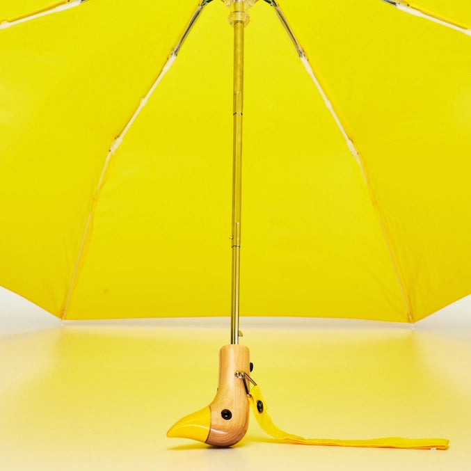 Yellow Compact Eco-Friendly Duck Umbrella