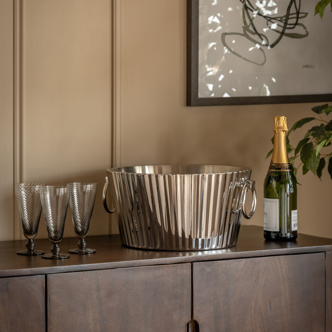 Polished Fluted Champagne Bucket