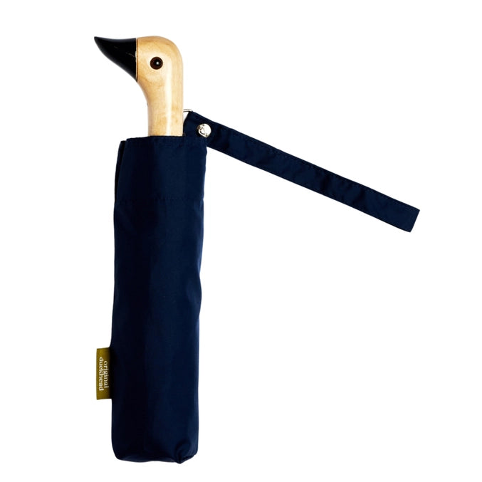 Navy Compact Eco-Friendly Duck Umbrella