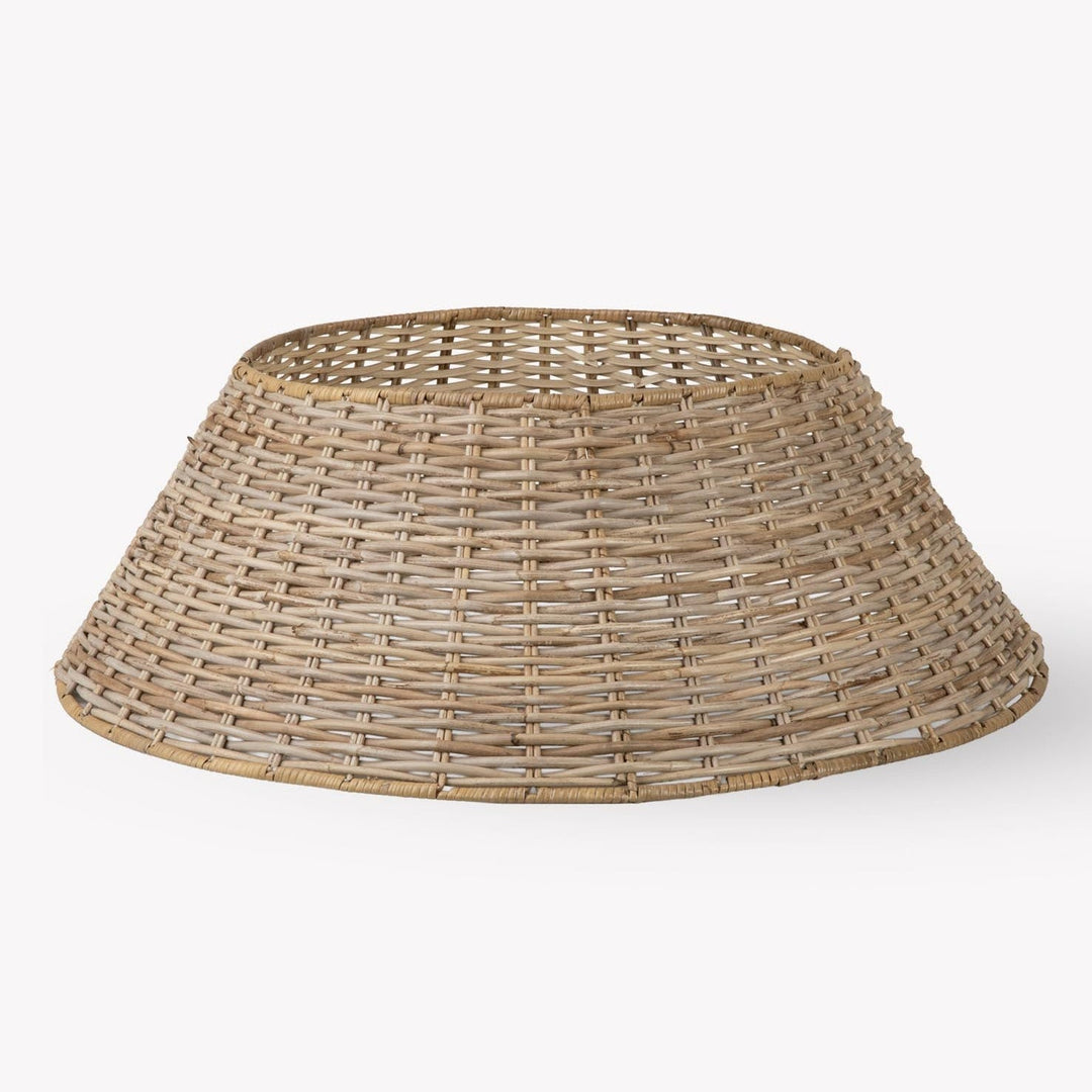 Bembridge large natural rattan Christmas tree skirt by Garden Trading