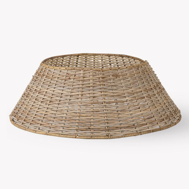 Bembridge large natural rattan Christmas tree skirt by Garden Trading