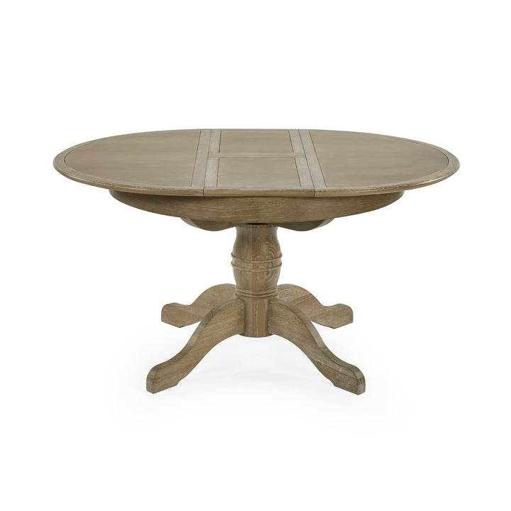 Camille Round Extending Dining Table - Limed Oak