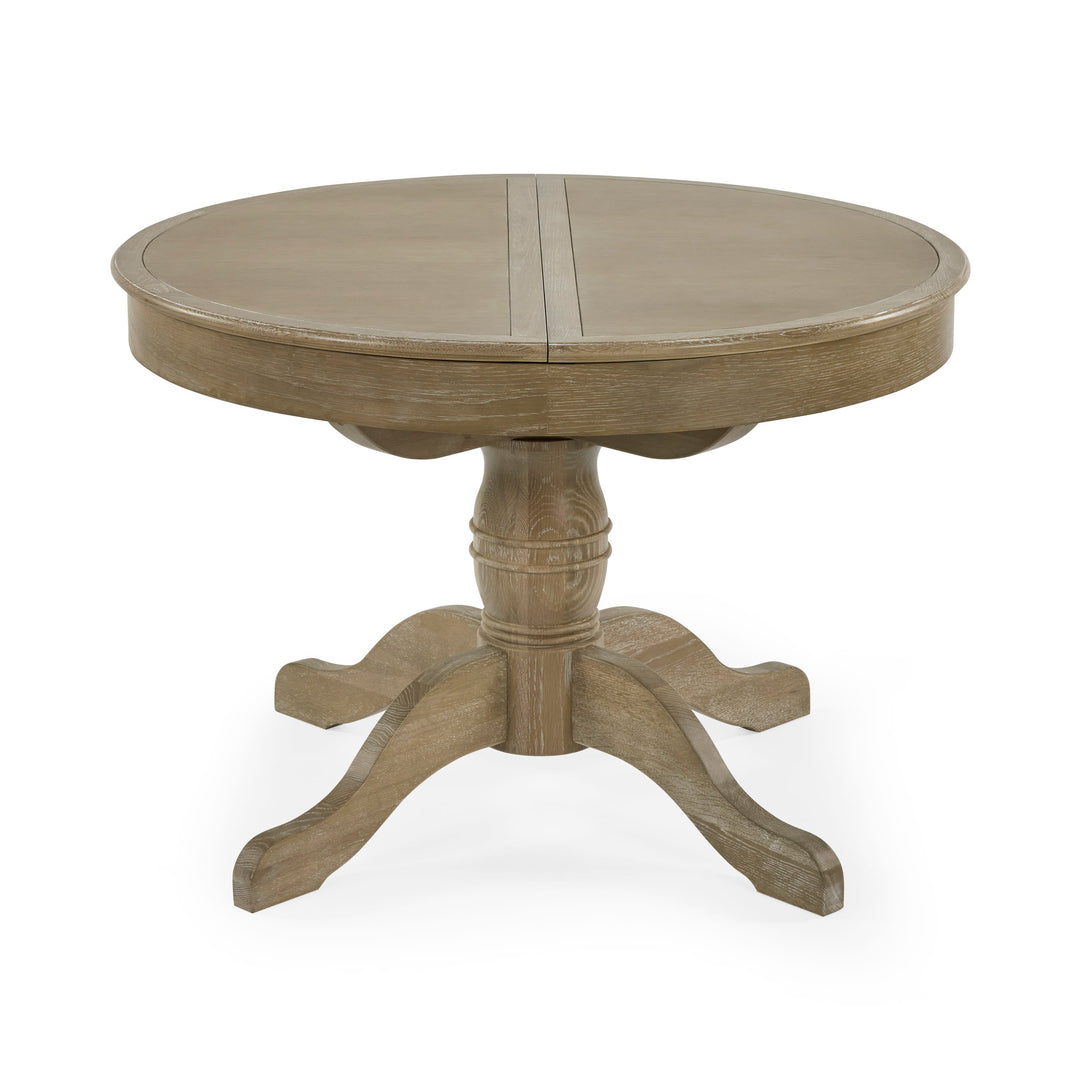 Camille Round Extending Dining Table - Limed Oak