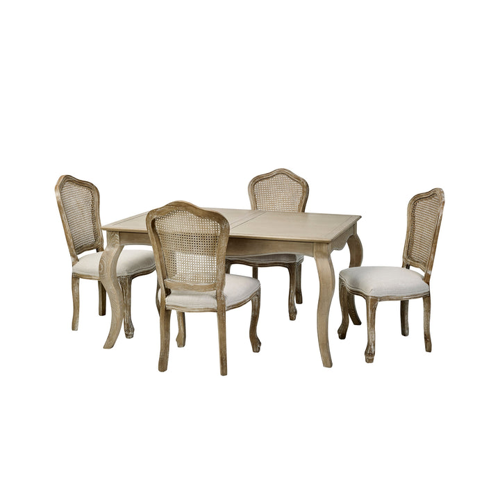 Camille Rectangular Extending Dining Table - Limed Oak