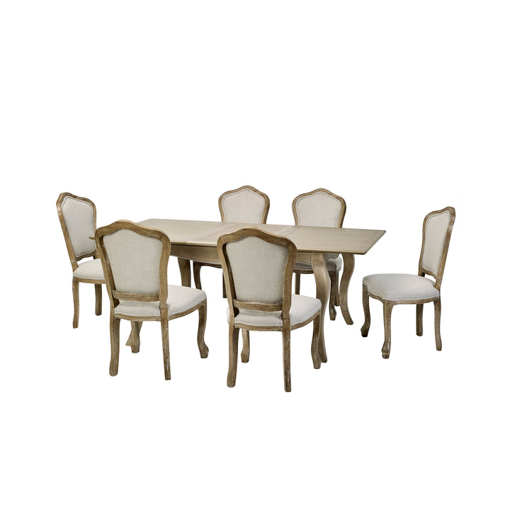 Camille Rectangular Extending Dining Table - Limed Oak