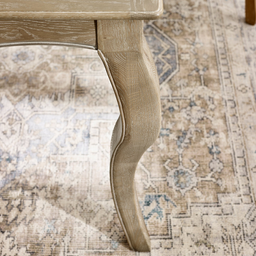 Camille Rectangular Extending Dining Table - Limed Oak