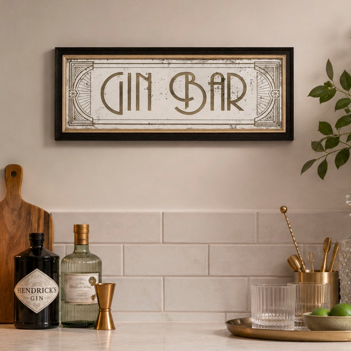 Gin Bar Printed Mirror