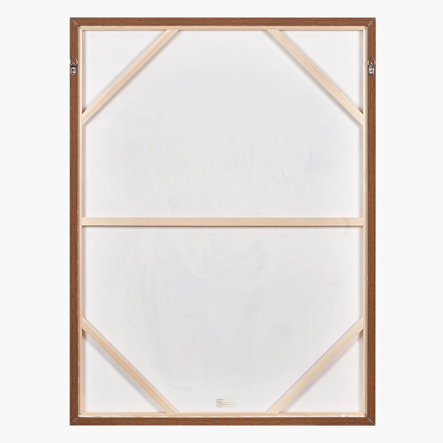 Highland Cow Framed Canvas - Mulberry